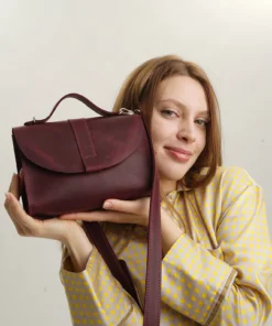 Leather Crossbody Bag Women