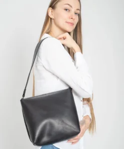 Black Leather Crossbody Bag Women Shoulder Bag Mini Bag