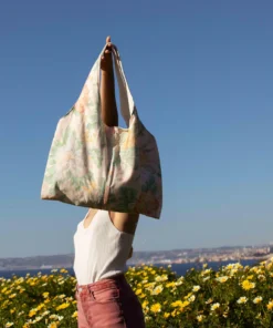 Marthe tote bag - vintage Flowers fabric